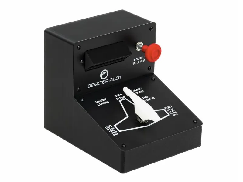 Desktop Pilot - C172 Pedestal Fuel Tank Select on a white background