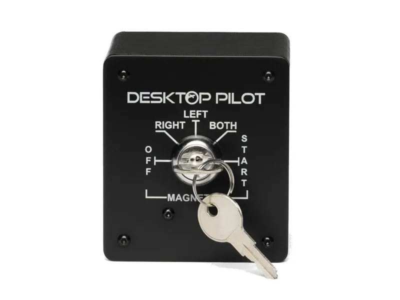 Cessna 172 Spring Return Key Switch on white background