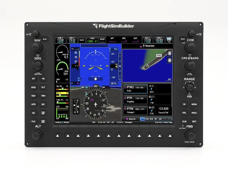 FlightSimBuilder TNXi Flight Sim Avionics on a white background